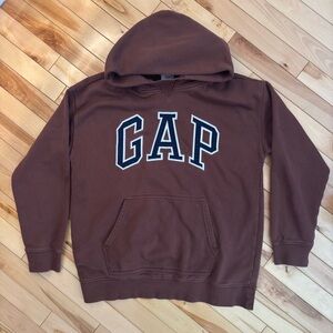 GAP Chocolate Brown Hoodie with Logo